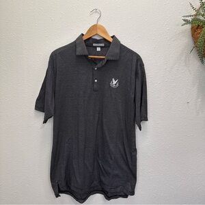 Peter Millar size large 100% cotton polo golf shirt